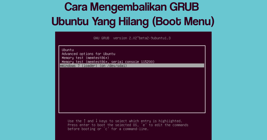 Grub меню загрузки. Grub меню загрузки