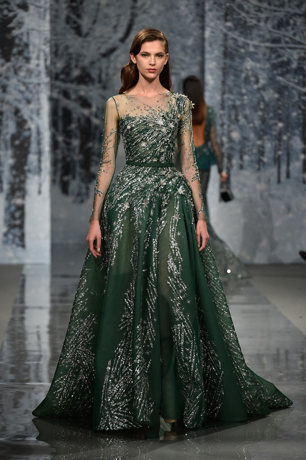 ZIAD NAKAD - Paris Fashion Week Fall-Winter 2017-2018 “THE SNOW CRYSTAL FOREST” during Paris Haute Couture Fashion Week