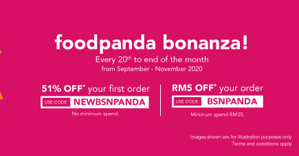 Voucher 2021 foodpanda september 1