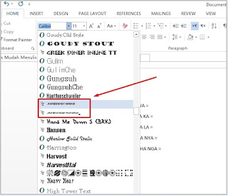 Cara Menginstal Aksara Jawa di Microsoft Word