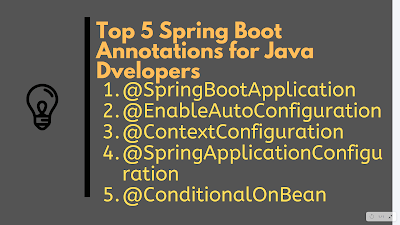 Top 5 Spring Boot Annotations with Examples for Java Developers