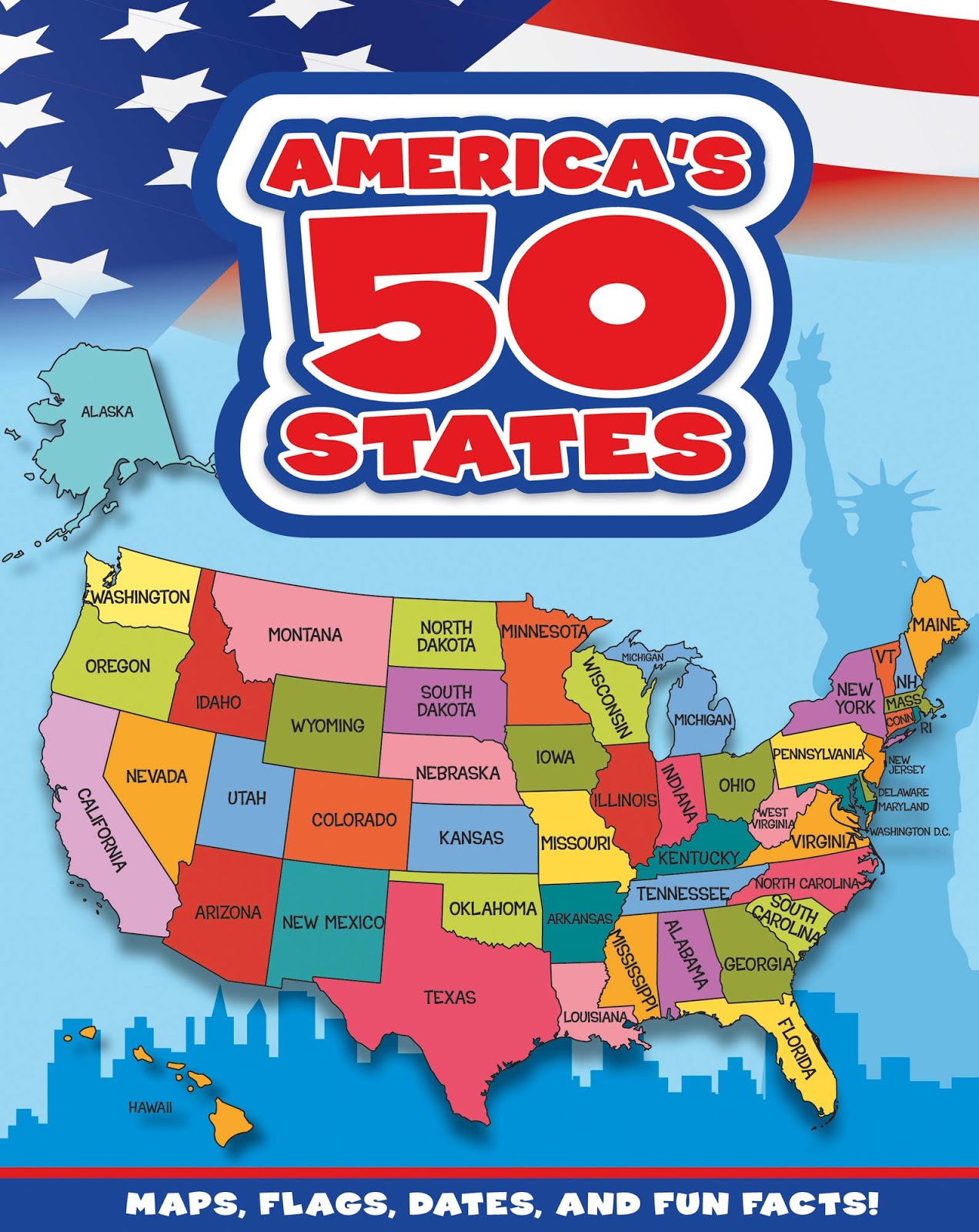 Dad Of Divas Reviews Book Review Americas 50 States Maps Flags