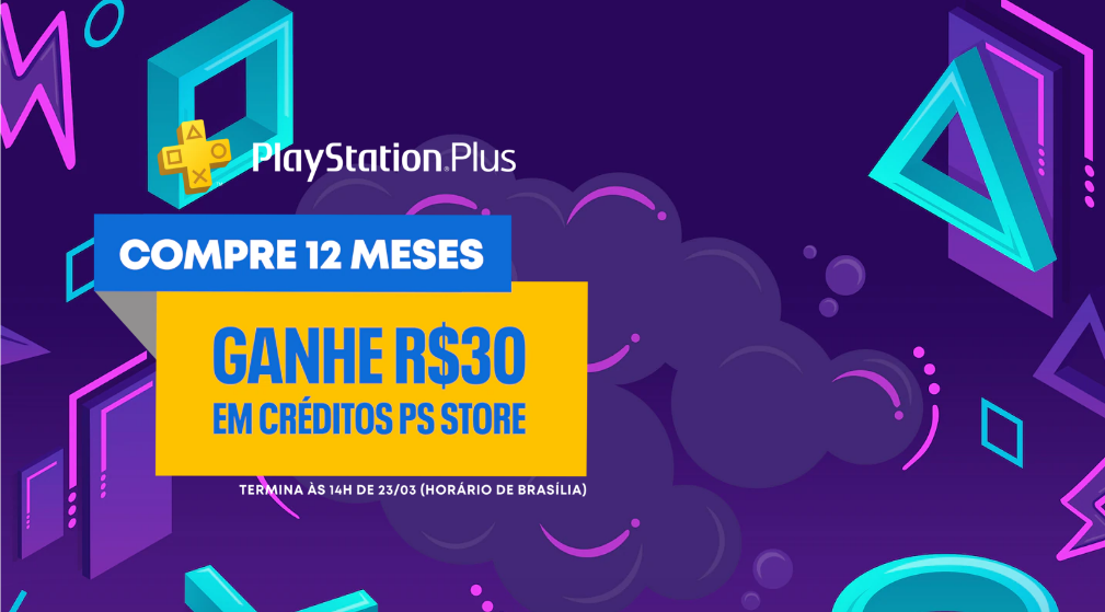 PlayStation Plus: receba R$30 em créditos na assinatura de 1 ano do serviço  - GameBlast