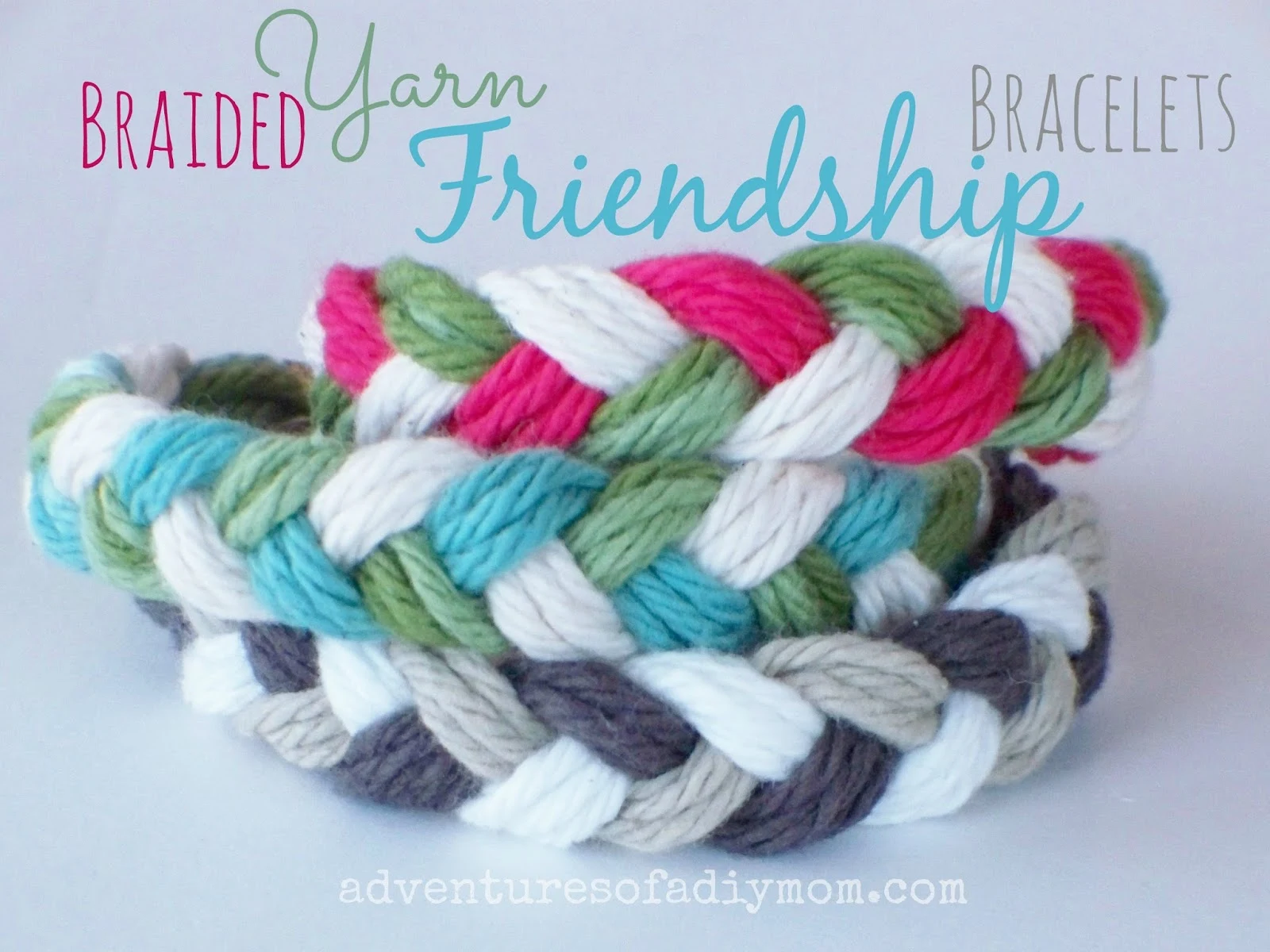 How to Make Bracelets with Yarn  Braided Friendship Bracelets