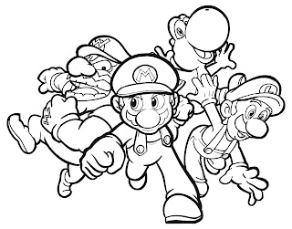 mario coloring pages