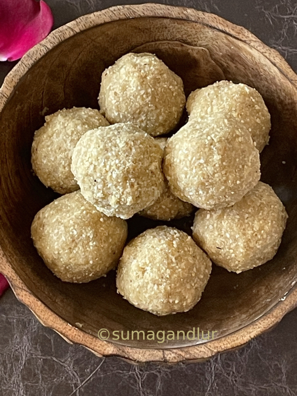 Veggie Platter Sesame Seed Peanut Laddu