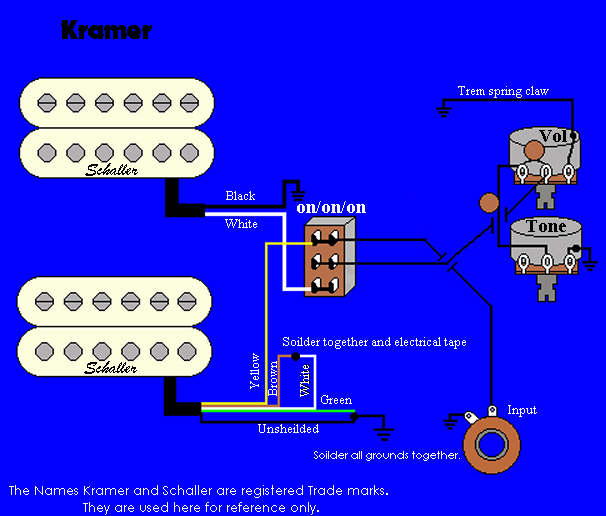How to Wiring Electric Guitar kramer striker wiring diagram 