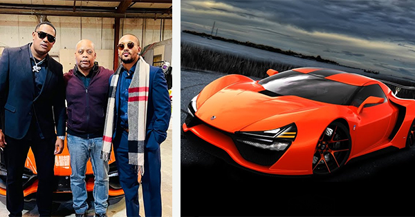 Master P, Romeo and Richard Patterson with their Black-owned supercar