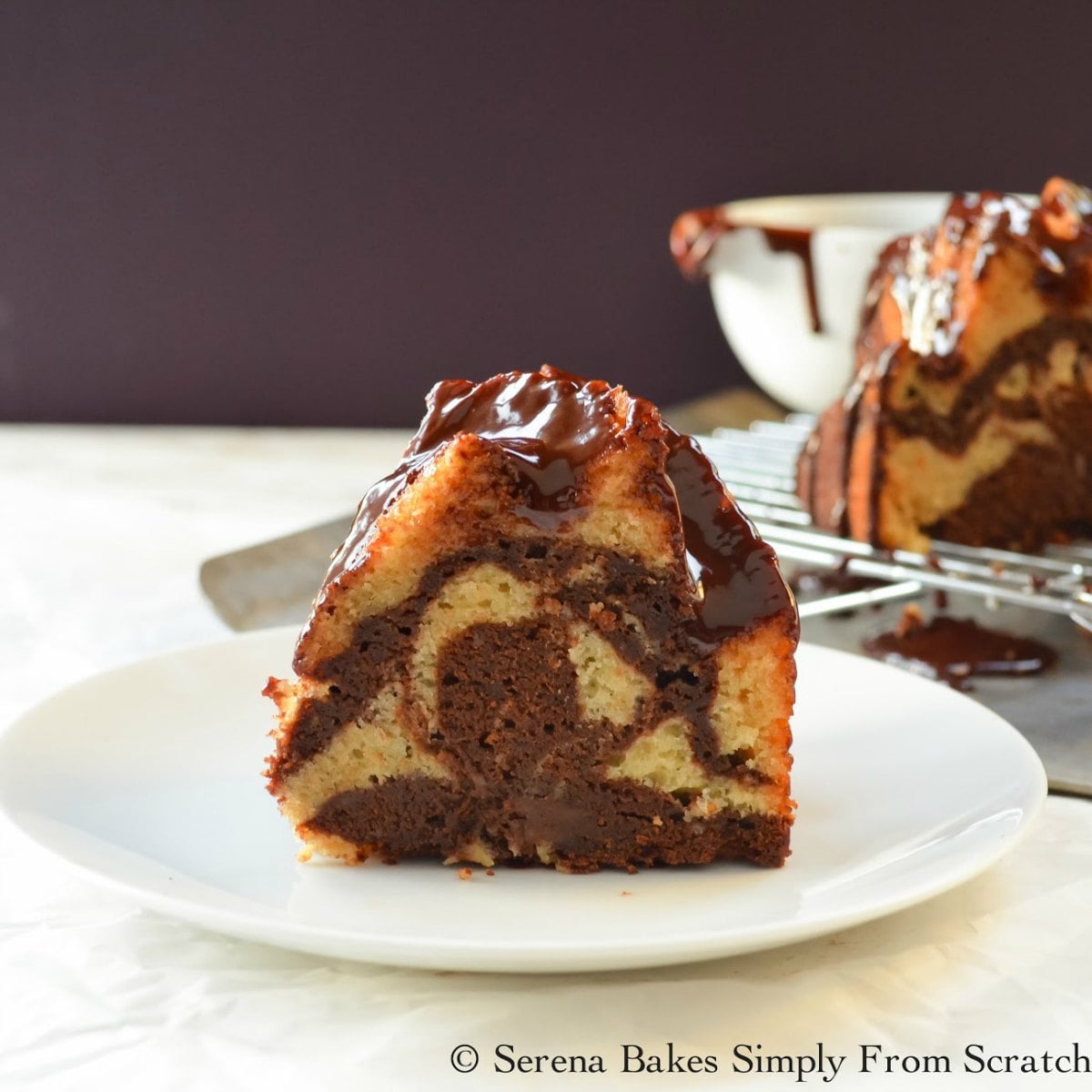 Chocolate-Vanilla Swirl Bundt Cake Recipe