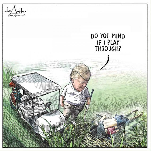  Corren a caricaturista por burlarse así de Trump