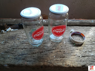 como tunear dos tarros de cristal