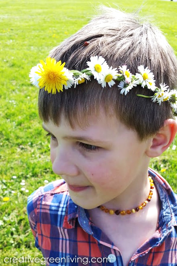 How to Make a Daisy Flower Crown with Real Flowers Creative Green Living