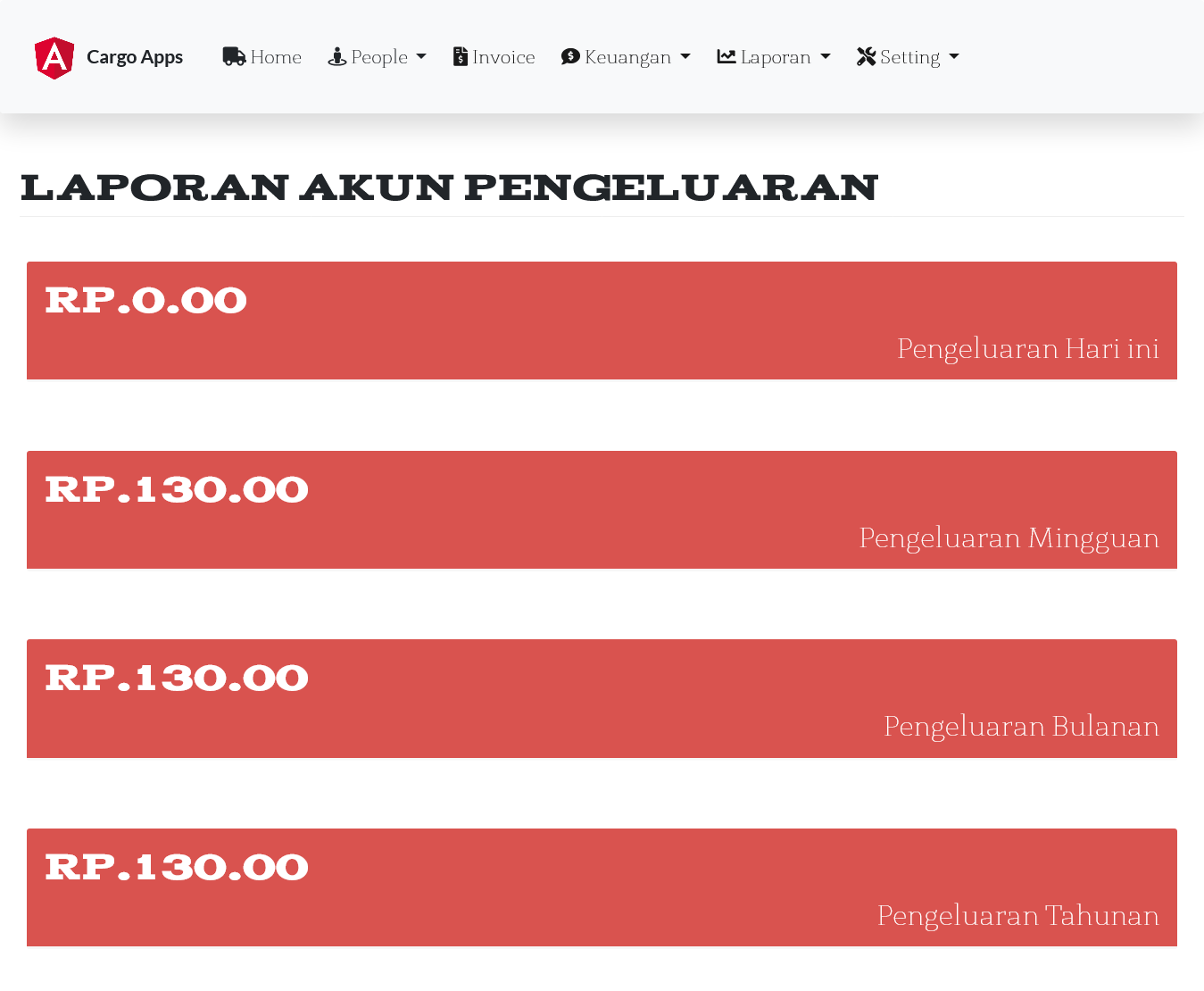 Aplikasi kargo ekspedisi pengiriman plus website kargo ekspedisi all in one