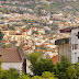 a cidade vista do centro