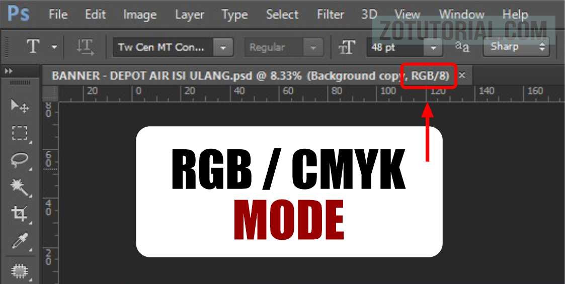Cara Mengubah RGB atau CMYK di Photoshop (Mode Color)