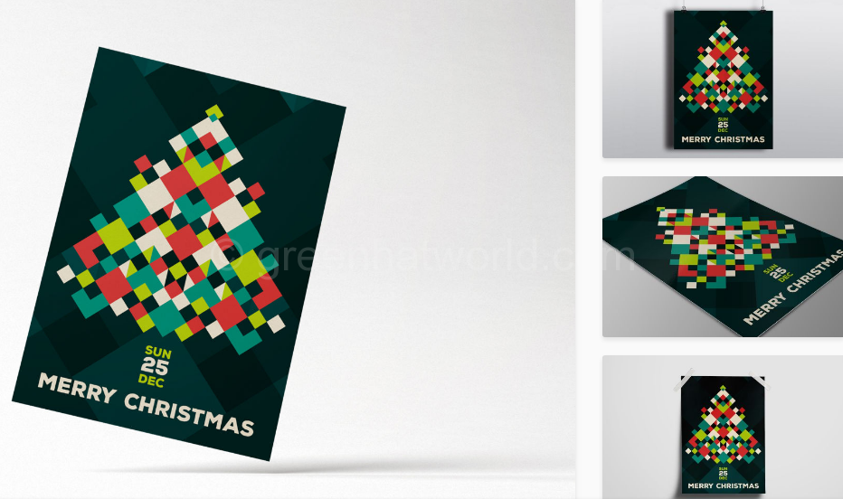 Modern Merry Christmas Flyer Card Christmas Sms Wallpapers Wishes