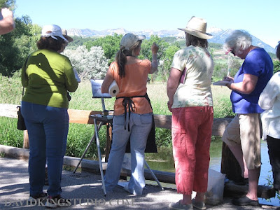 art painting workshop plein air demo Shanna Kunz