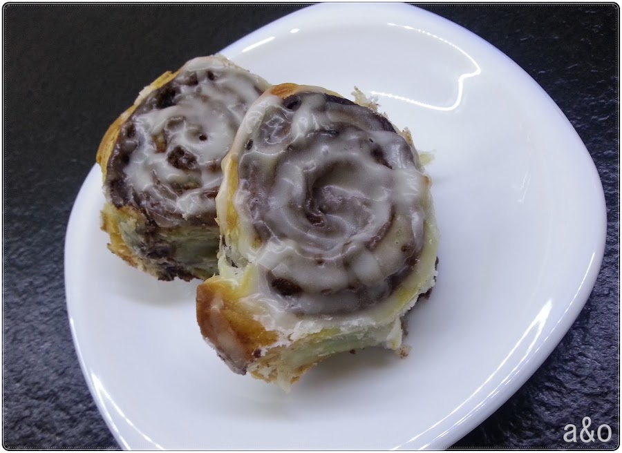 Tarta de rollitos de chocolate