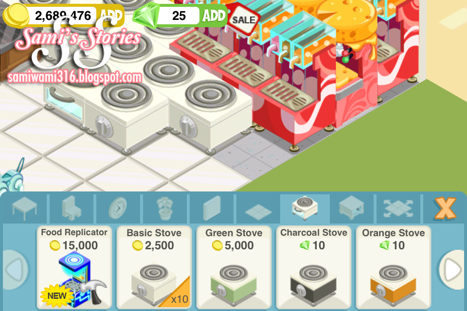 Sami's Stories Food Replicator Parts Requirement (RS)