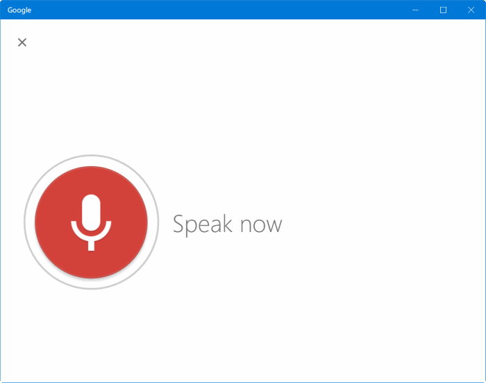 google voice search download windows 10