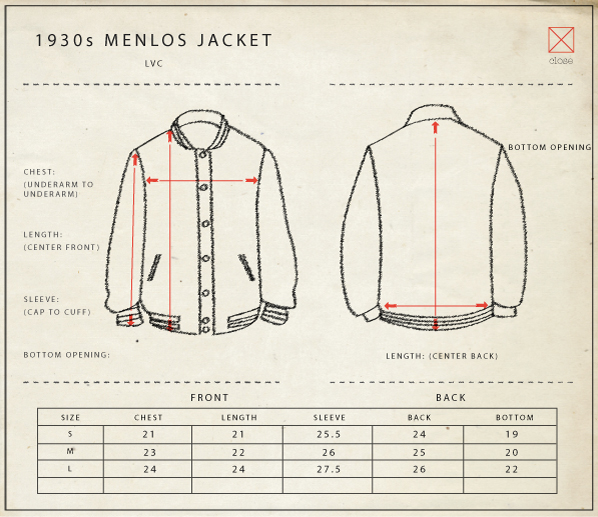 Levi's Vintage Clothing - 1930's Menlo Jacket ~ Rivet Head