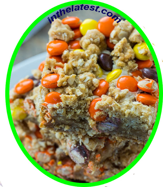  Reese's Pieces Peanut Butter Oatmeal Bars