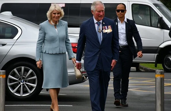  Prince of Wales and Duchess of Cornwall attended a service of remembrance at Mt Roskill War Memorial