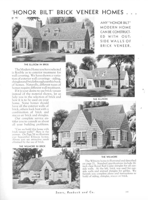 Sears House Seeker The Indianapolis Brick Dover In The 1930 Sears Catalog