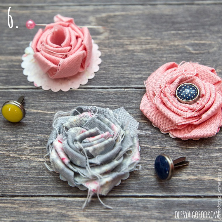How to sew roses from fabric
