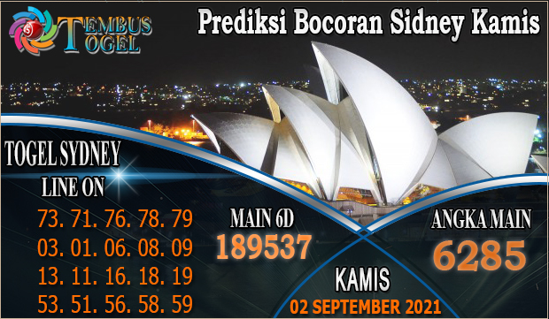 Prediksi Bocoran Sidney Kamis, 02 September 2021 Tembus Togel