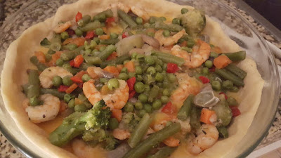 Shrimp and Vegetables Quiche Recipe