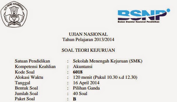 Inilah Soal Teori Kejuruan Administrasi Perkantoran 2019