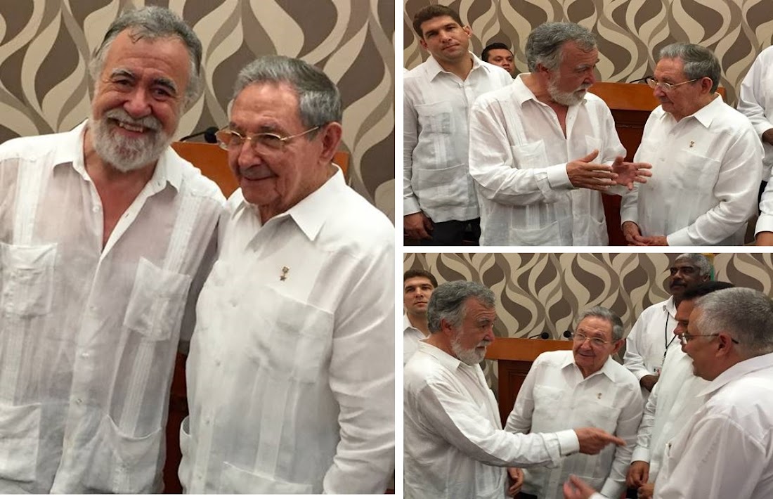 Con Raúl Castro Presidente de Cuba