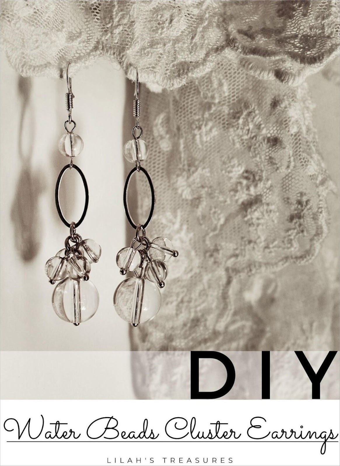 DIY Water Beads cluster earrings Lilah' s Treasures