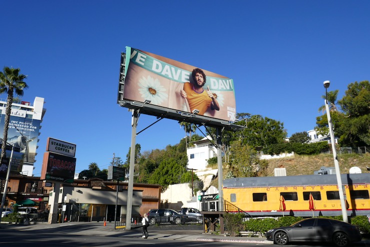 Dave TV series billboard Sunset Strip Dave TV series billboard