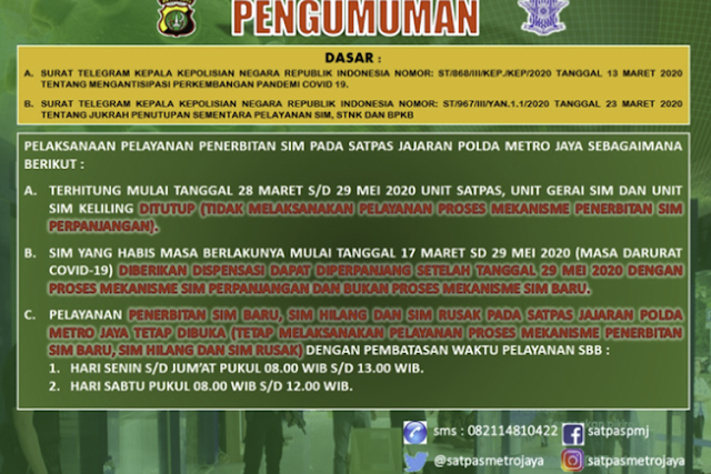 Pengalaman Teman Perpanjang SIM di Masa Pandemi Corona - Covid 19