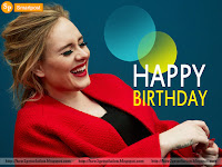 adele smile picture, birthday wishes