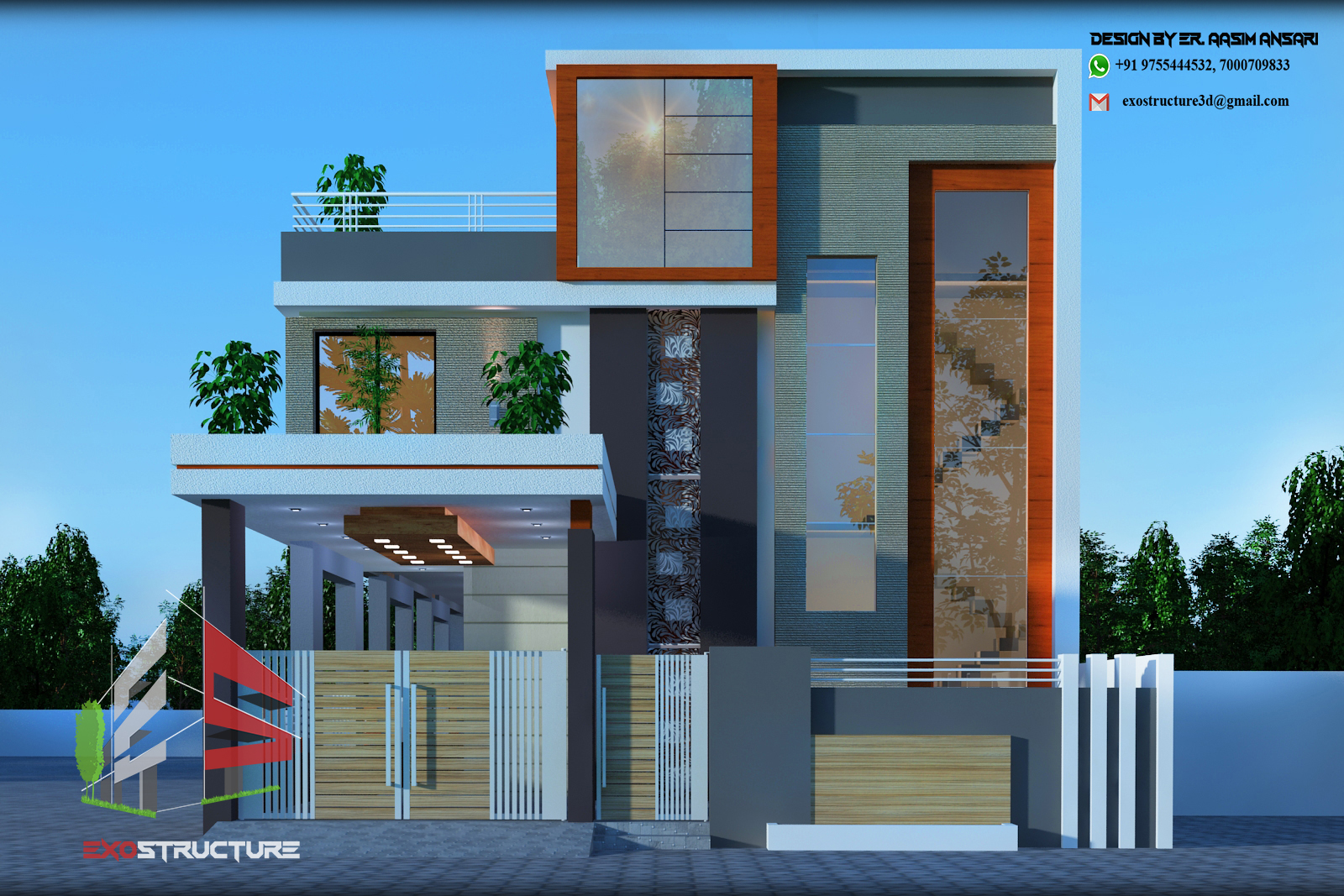 Philistine G+1 Residential Building Design, Total Area (3275 Sq feet