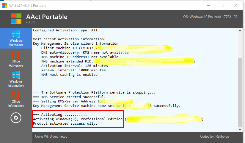 Активация windows 10 pro x64 kms. Kms Activator Windows 10 Pro. Активатор Windows 10 Loader. Windows 10 Pro activation Key. AACT Activator Windows 10.