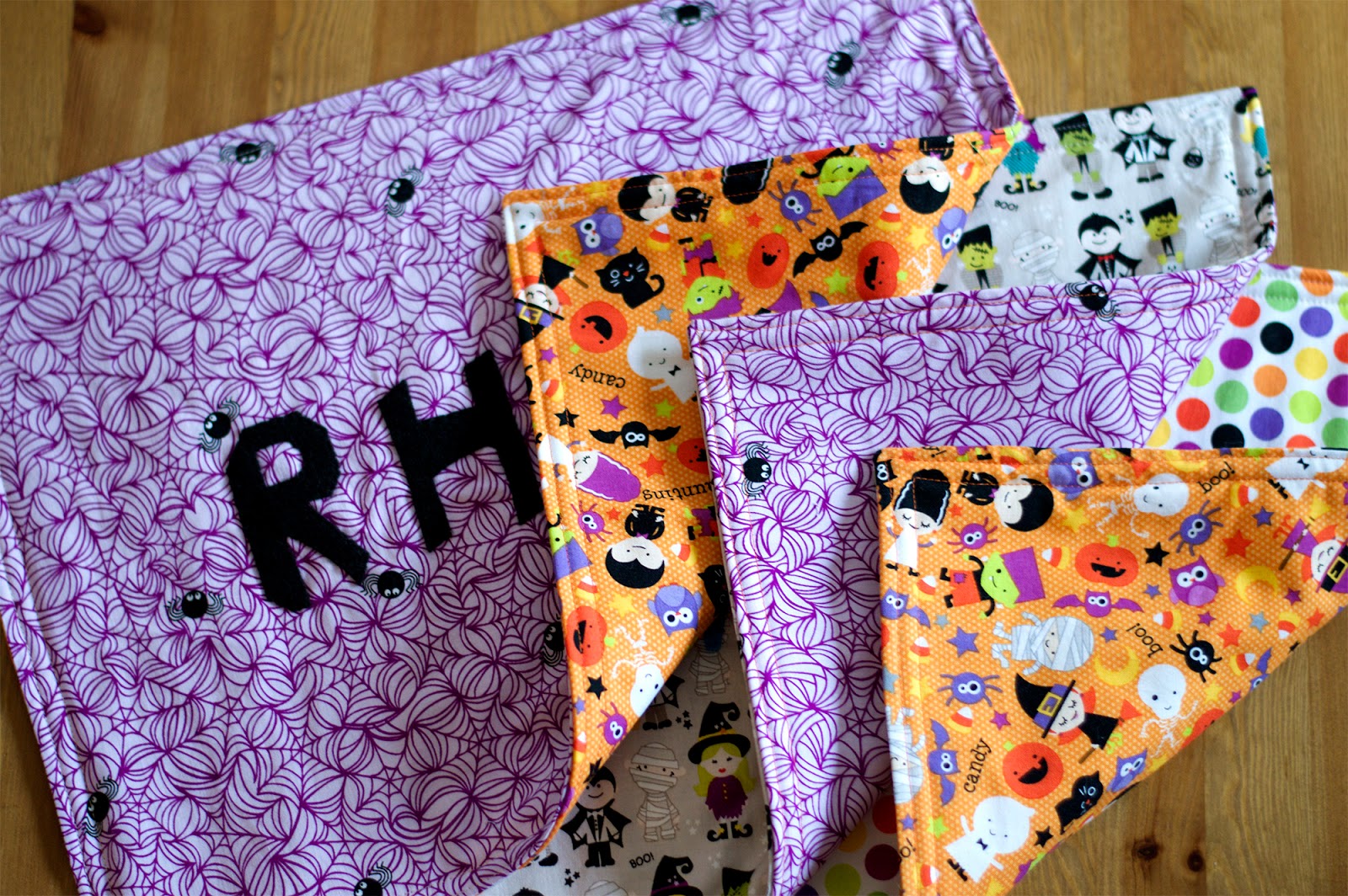 Reversible Halloween Placemats