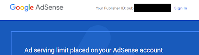 Google Adsense account has been suspended for 30 days due to invalid activity