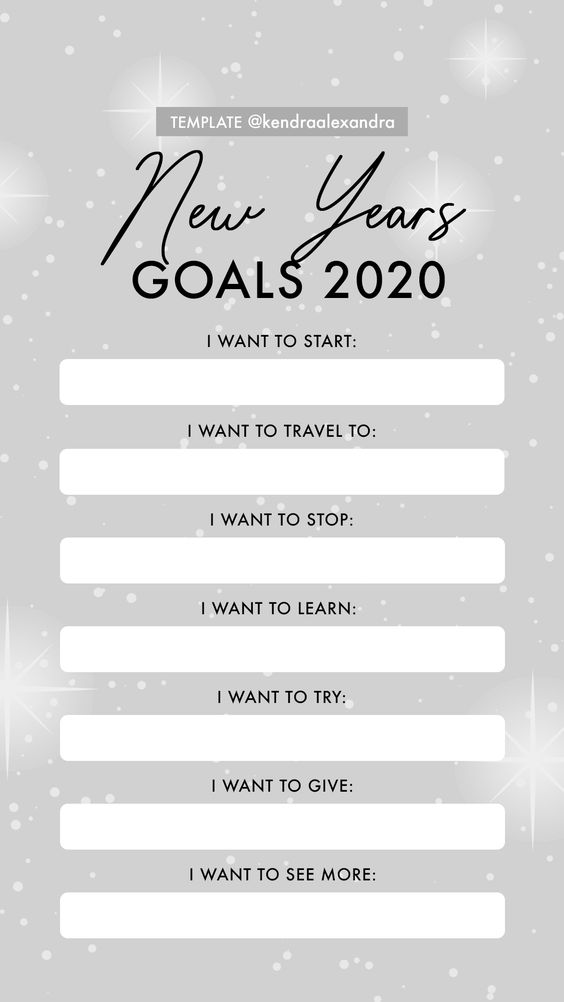 free instagram story template new year 2020