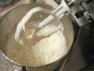 making frosting in a stand mixer 