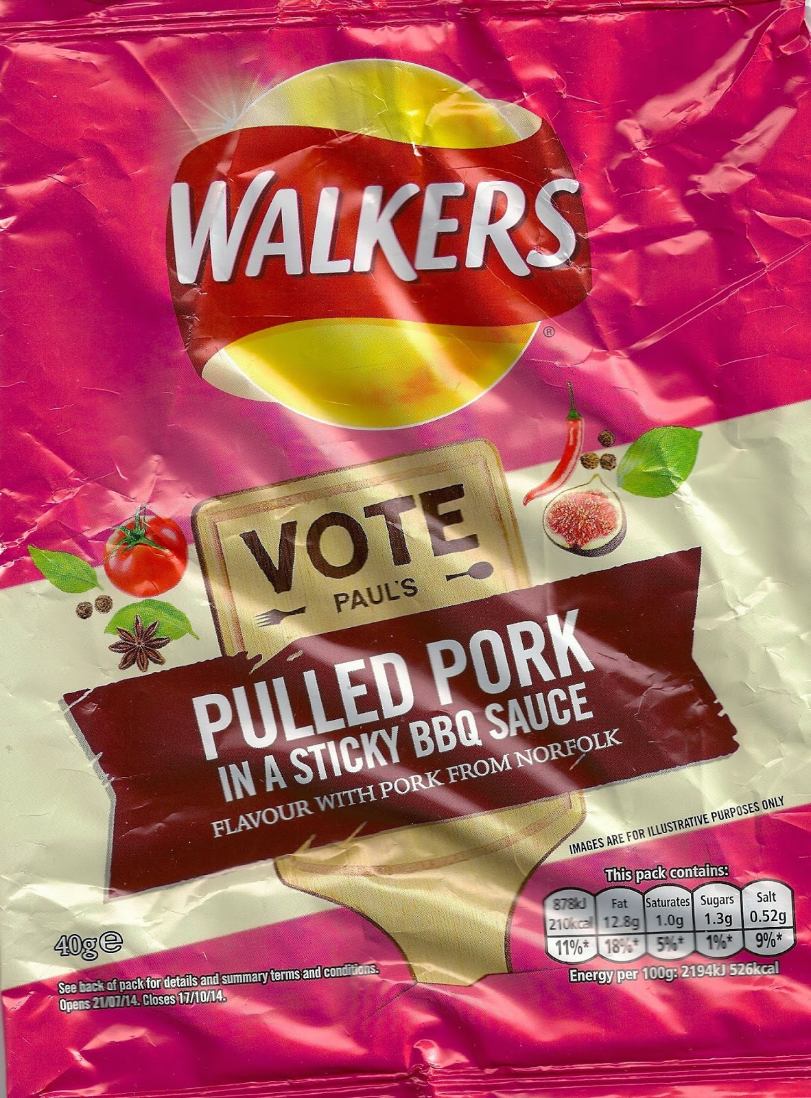 Cheeseburger Crisps & Other Stories Walkers Pulled Pork in a Sticky