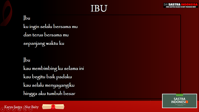 Puisi untuk Hari Ibu "IBU" | 34 Sastra Indonesia Puisi untuk Hari Ibu "IBU" | 34 Sastra Indonesia