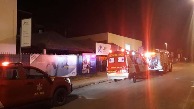 Incêndio em lanchonete de faculdade na Asa Sul mobiliza Corpo de Bombeiros