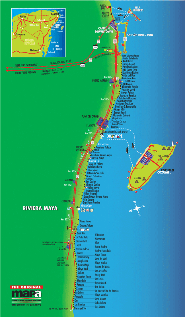 NECESITO UNAS VACACIONES Qu - Map Riviera Maya Hotels