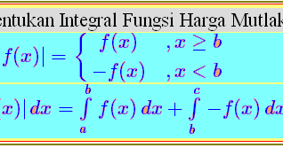 Menentukan Integral Fungsi Harga Mutlak Konsep Matematika Koma