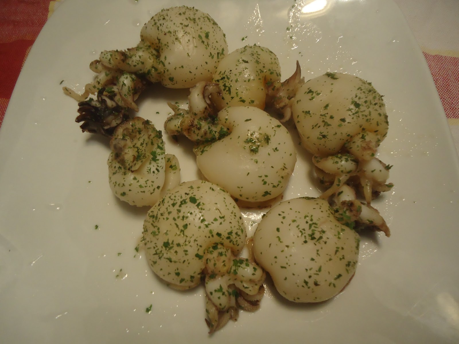 A cozinhar em Portugal! Chocos!