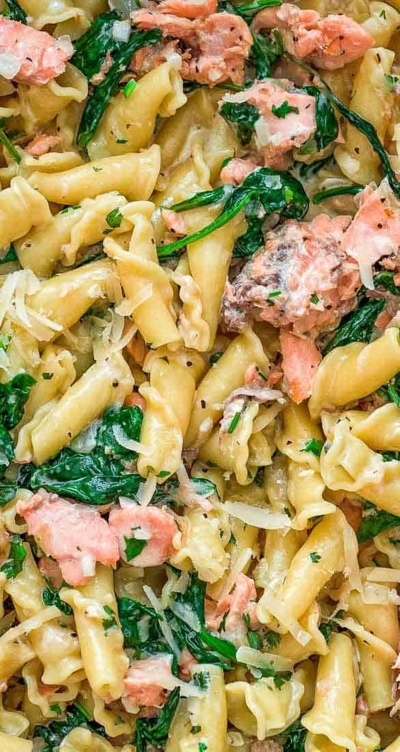 This Salmon Pasta with Spinach dessert recipes diabetics